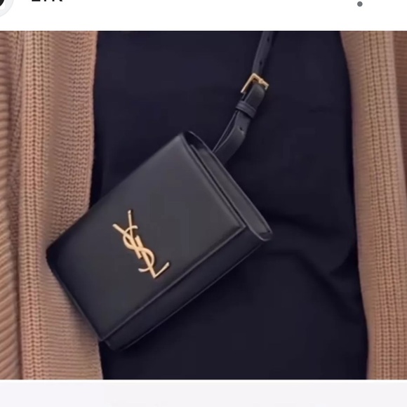 Saint Laurent Kate Belt Bag in Black Grain Leather - Picture 5 of 8